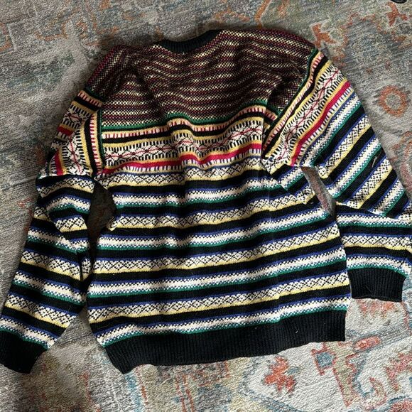 KENZO Vintage 80s Fairlsle Wool Knit Jumper Pullover Sweater - XL - Picture 5 of 5
